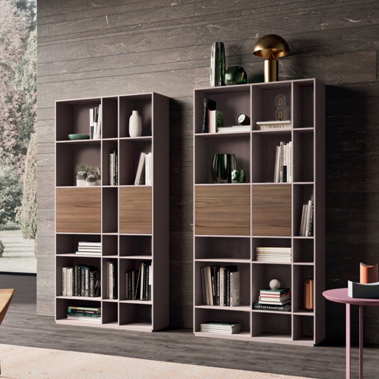 Wall 12 Bookcase by Orme Design