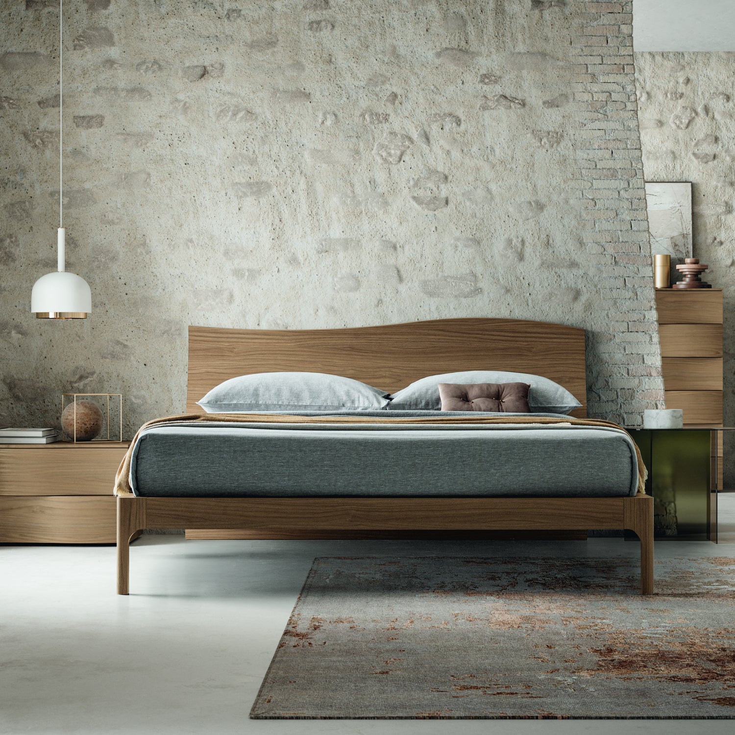 Wooden on sale stylish bed