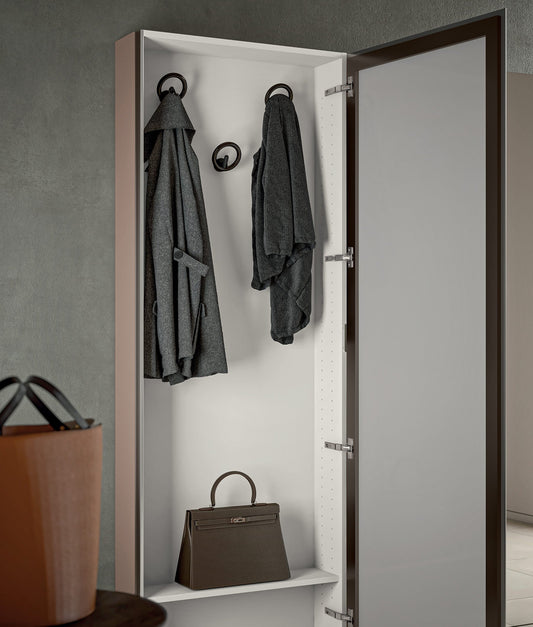 Welcome glass door shoe storage & coat rack by Birex - myitalianliving